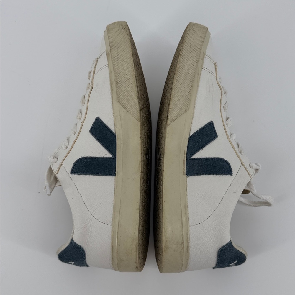 Veja Campo California Suede Leather Women Sneaker Wht/Blue Chromefree T2 Size 10 - Picture 7 of 12